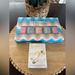 💅🏼 Glamnetic High Tide Press-On Nails + Eternal Pastel Nail Polish Bundle 🌷🌊